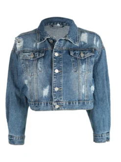 Solada Gicca denim corta con strappi