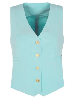 Solada Gilet donna con bottoni gioiello