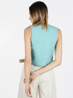 Solada Gilet donna con bottoni gioiello