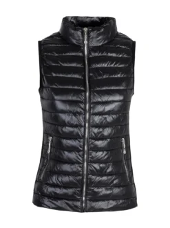 Solada Gilet donna imbottito con chiusura zip - nero