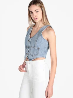 Solada Gilet donna in jeans
