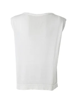 Solada Gilet donna in maglia fine - beige