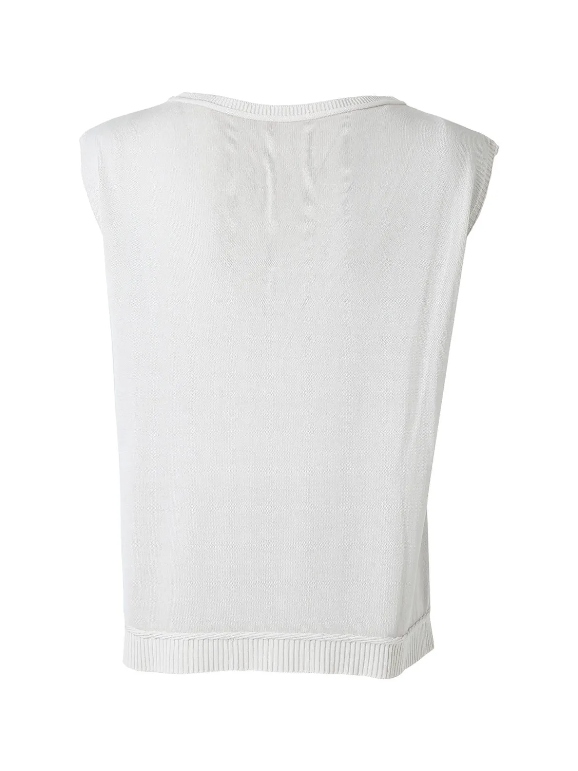 Solada Gilet donna in maglia fine - beige