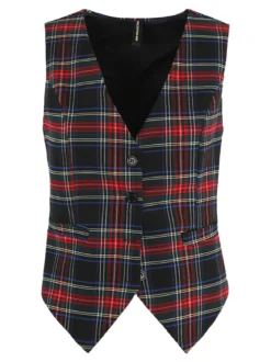 Solada Gilet donna scozzese