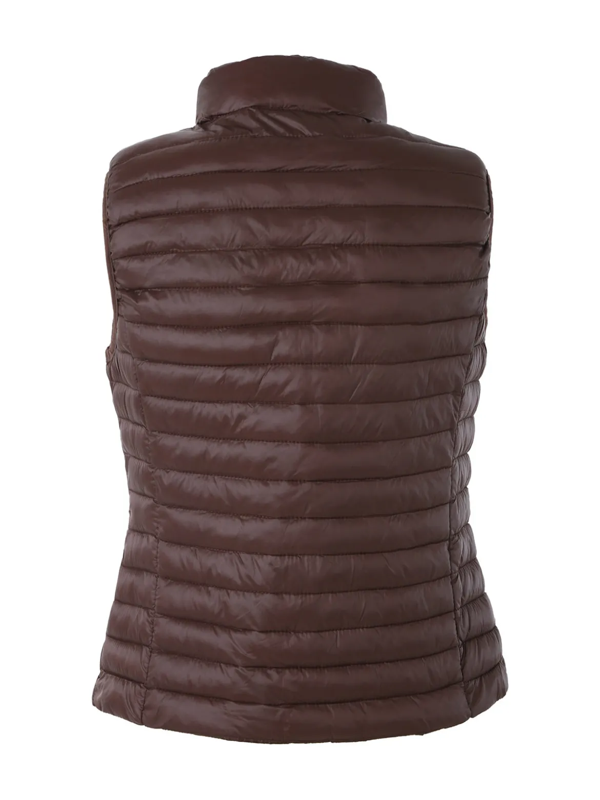 Solada Gilet imbottito da donna full zip - moro