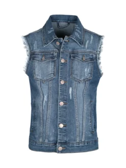 Solada Gilet in jeans da uomo