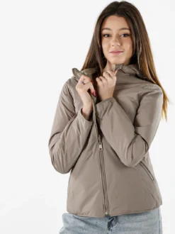 Solada Giubbino donna 100 grammi reversibile con cappuccio - beige
