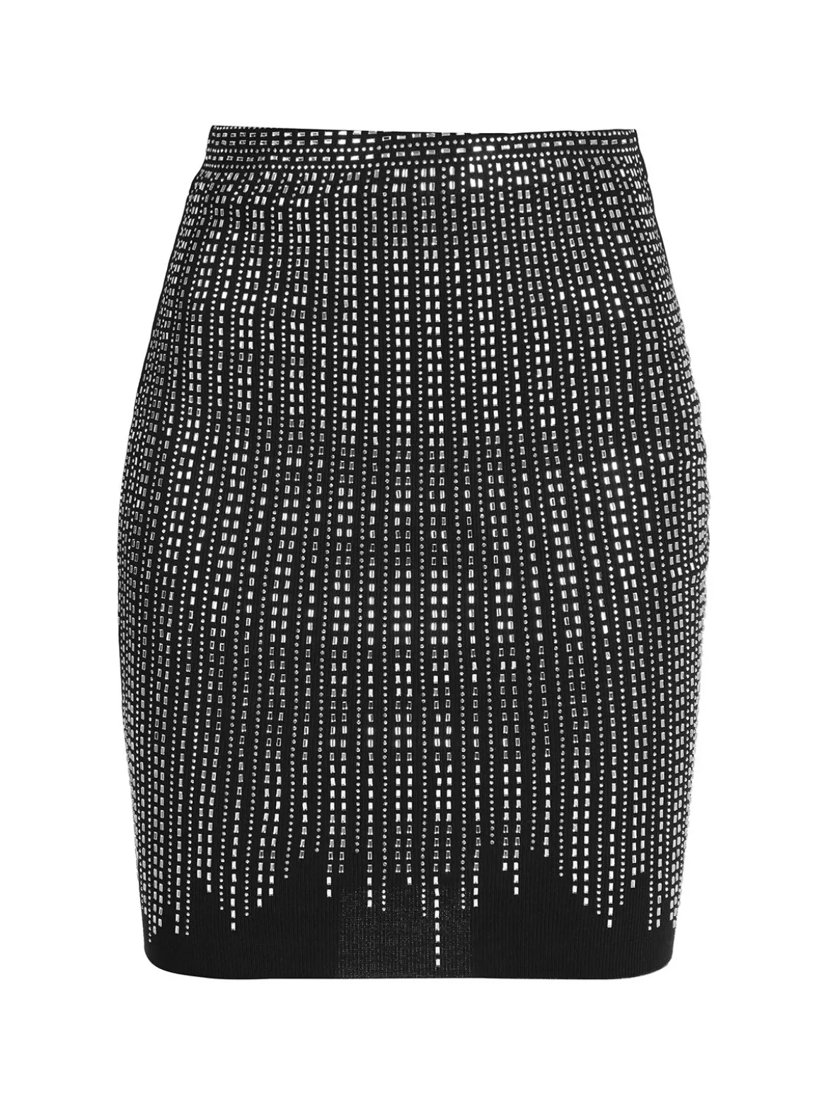 Solada Gonna a vita alta in maglia con strass