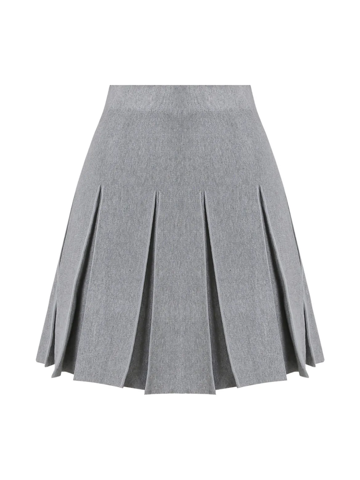 Solada Gonna donna a pighe in maglia - grigio