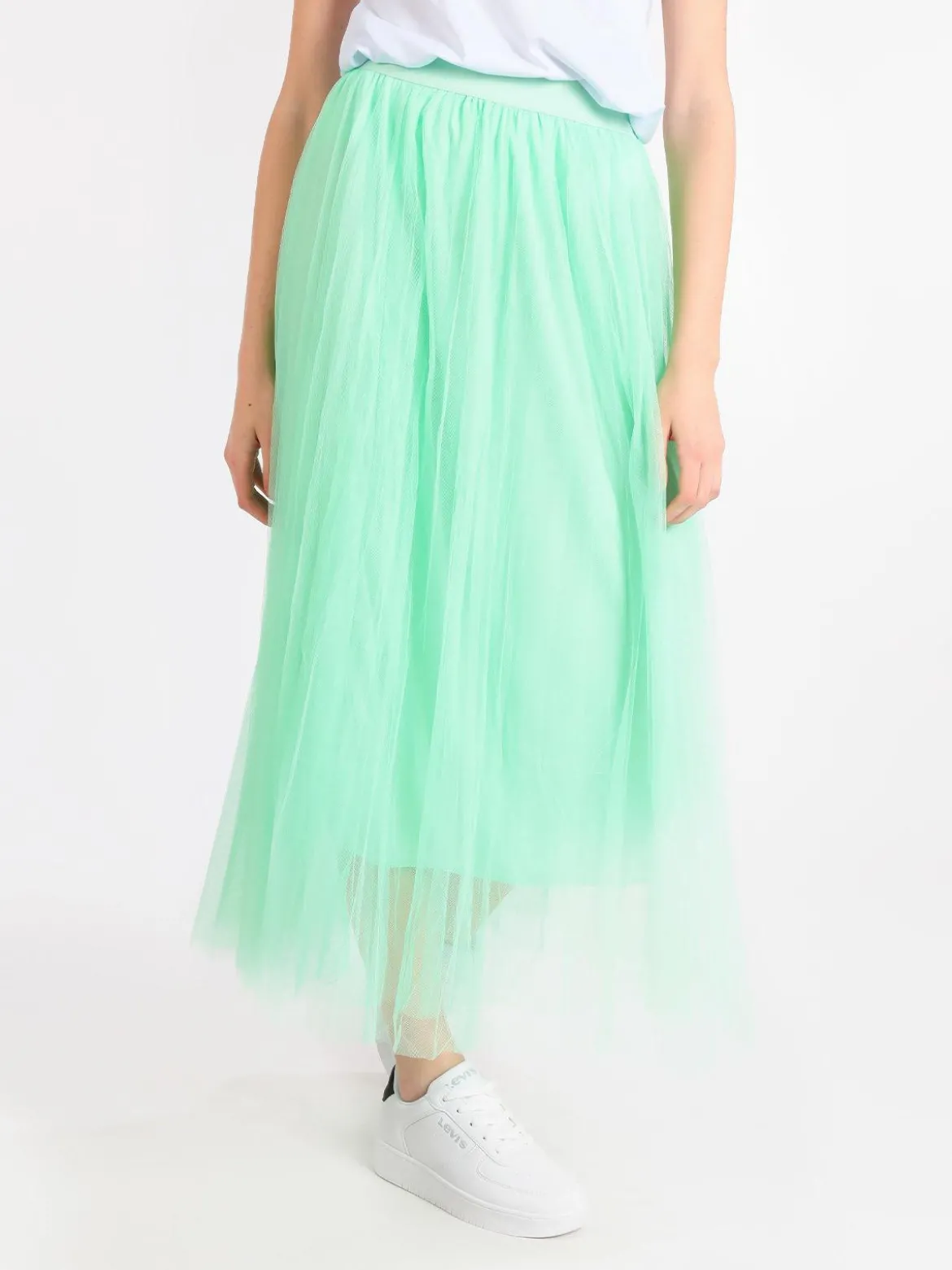 Solada Gonna lunga in tulle plissettato