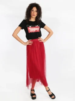Solada Gonna lunga in tulle plissettato