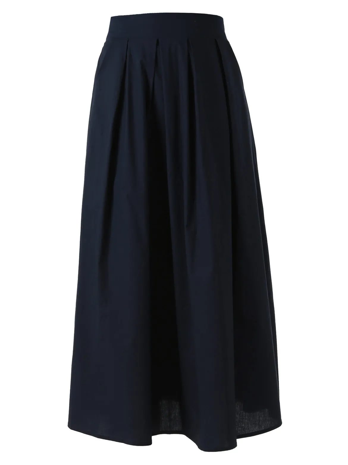 Solada Gonna midi da donna in cotone - blu scuro