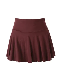 Solada Gonna pantalone da donna a ruota - bordeaux
