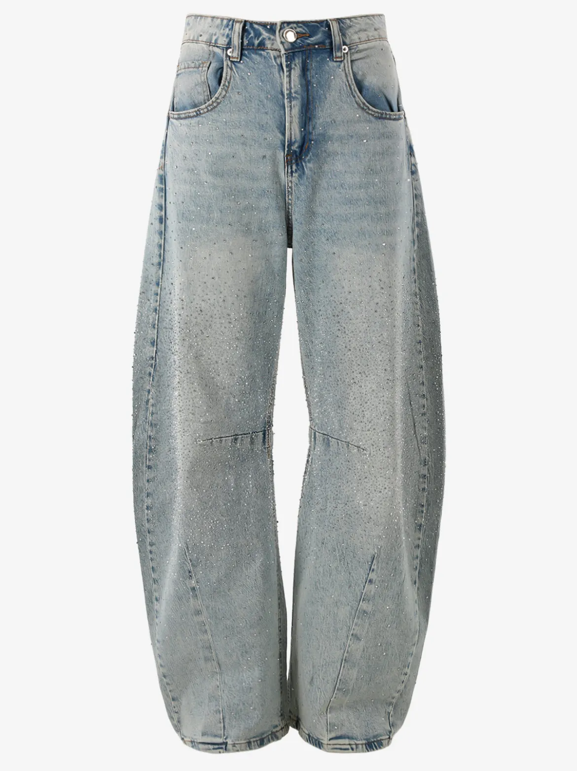 Solada Jeans donna a palloncino con strass - jeans
