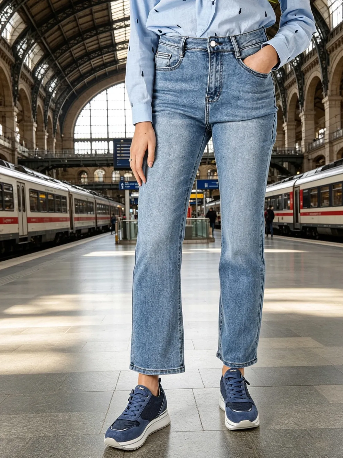 Solada Jeans donna a vita alta - jeans