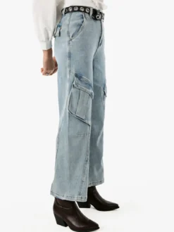Solada Jeans donna baggy con tasconi - jeans
