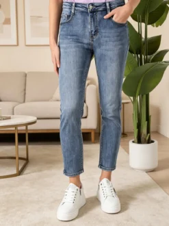 Solada Jeans donna slim fit con punto luce sul finale - jeans