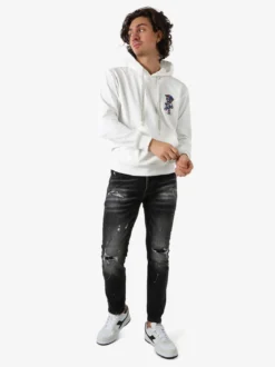 Solada Jeans skinny da uomo con strappi - nero