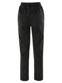 Solada Jeggings donna con coulisse taglie grandi - nero