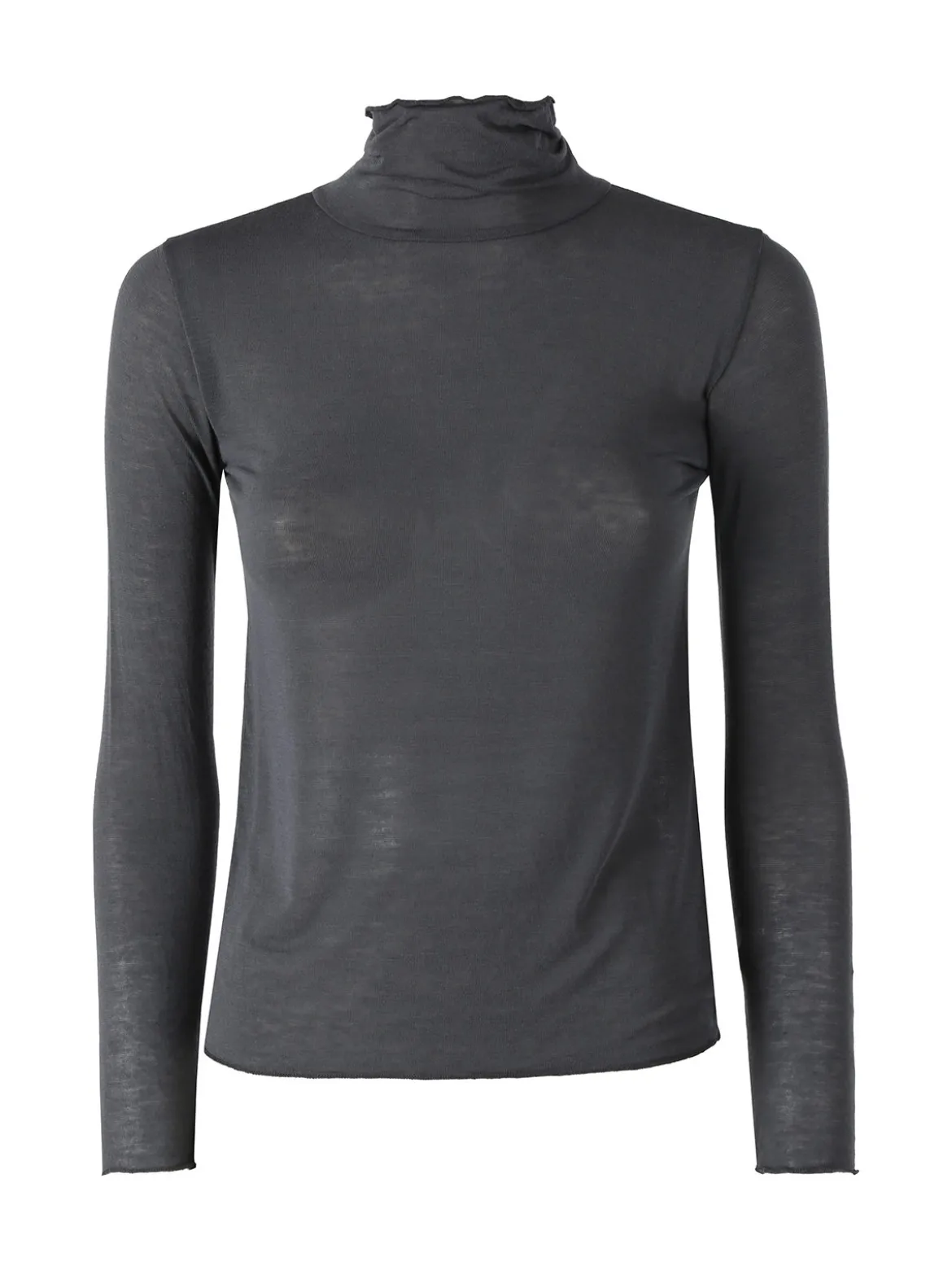 Solada Maglia dolcevita da donna in misto cashmere a maniche lunghe - grigio