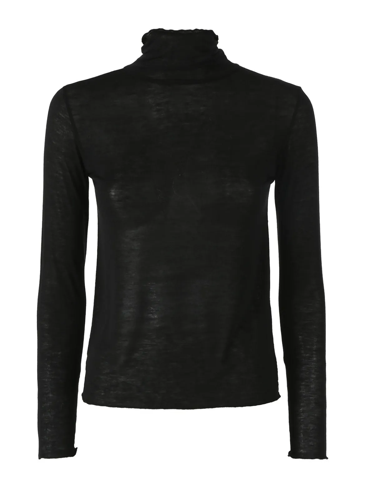 Solada Maglia dolcevita da donna in misto cashmere a maniche lunghe - nero