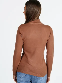 Solada Maglia donna a lupetto - cuoio