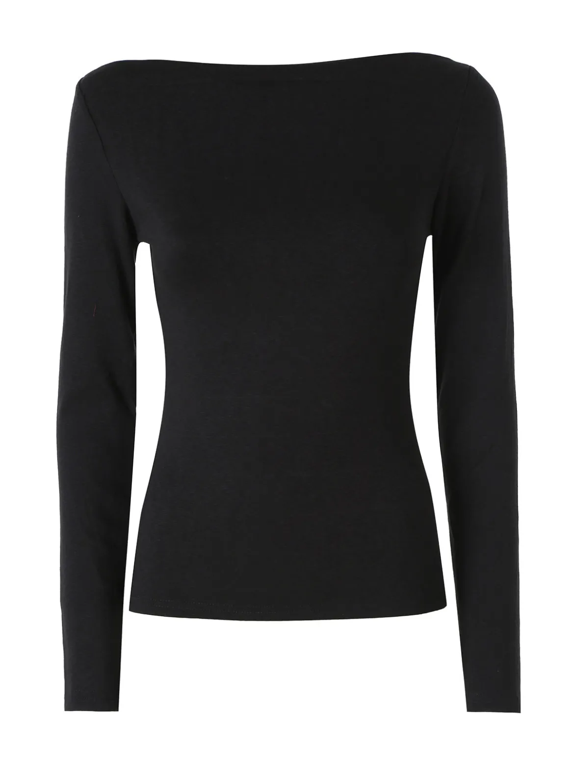 Solada Maglia donna a maniche lunghe con scollo a barchetta - nero