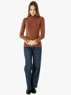Solada Maglia donna dolcevita - cuoio