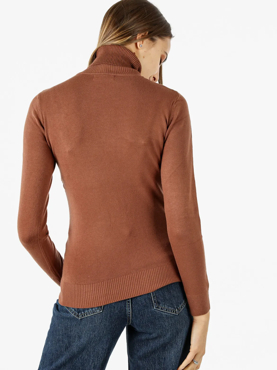 Solada Maglia donna dolcevita - cuoio
