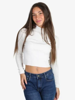 Solada Maglia donna lupetto - bianco