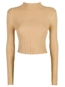 Solada Maglia donna lupetto - cammello