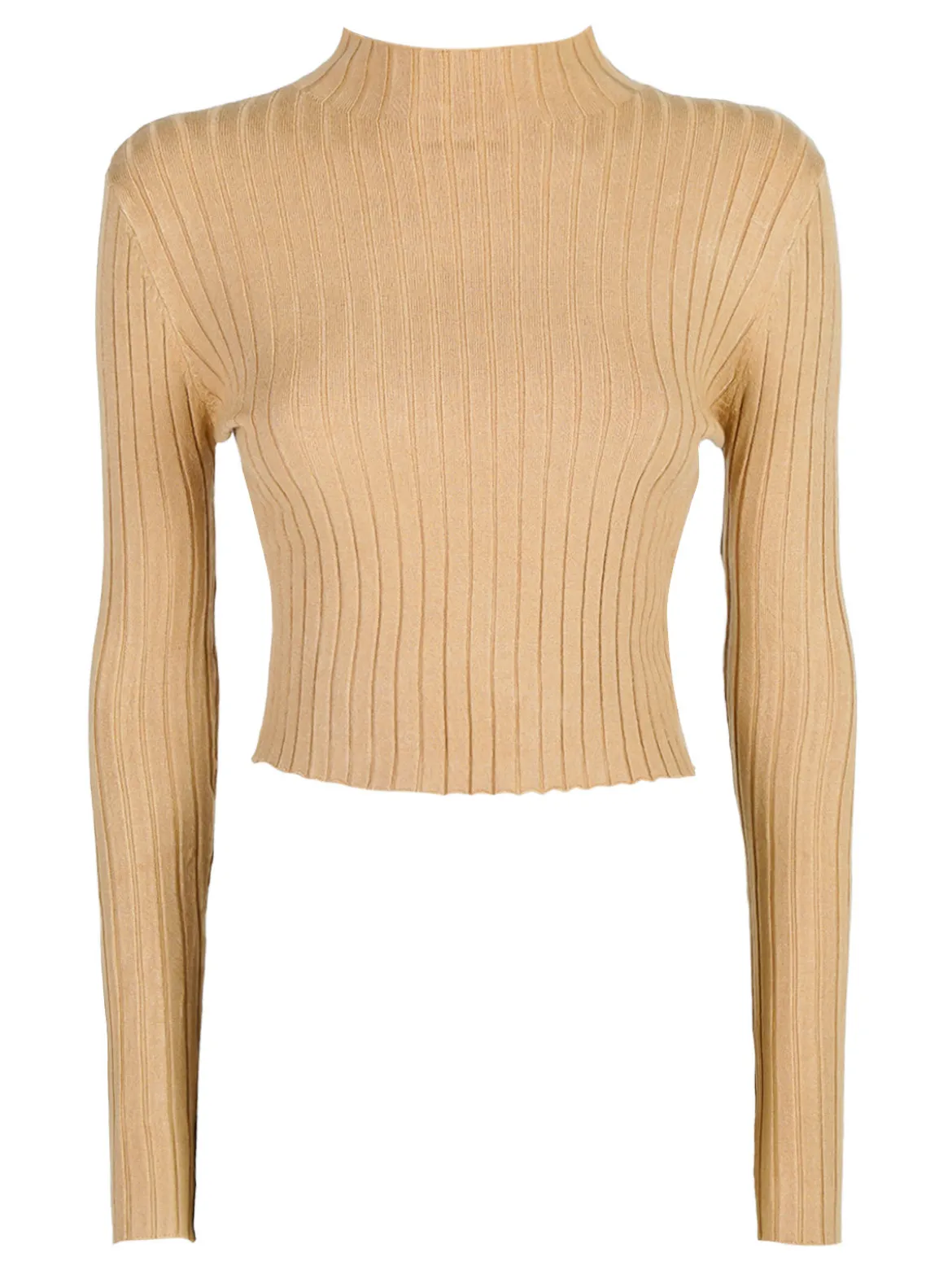 Solada Maglia donna lupetto - cammello