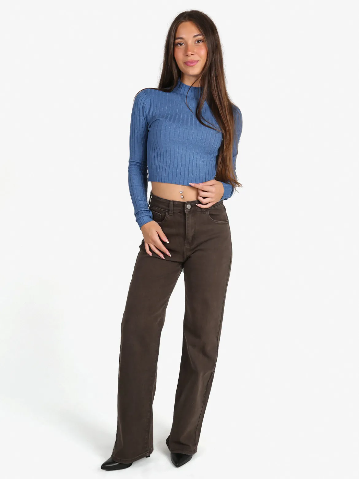 Solada Maglia donna lupetto - jeans