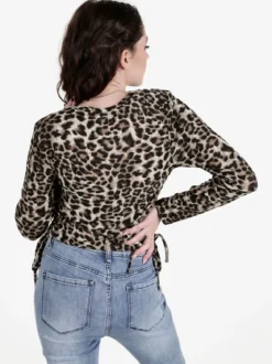 Solada Maglia donna maculata a maniche lunghe