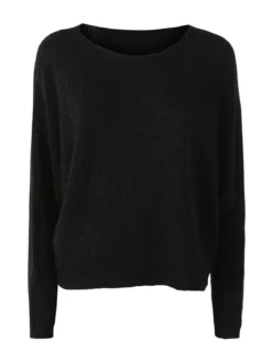 Solada Maglia donna oversize con maniche a pipistrello - nero