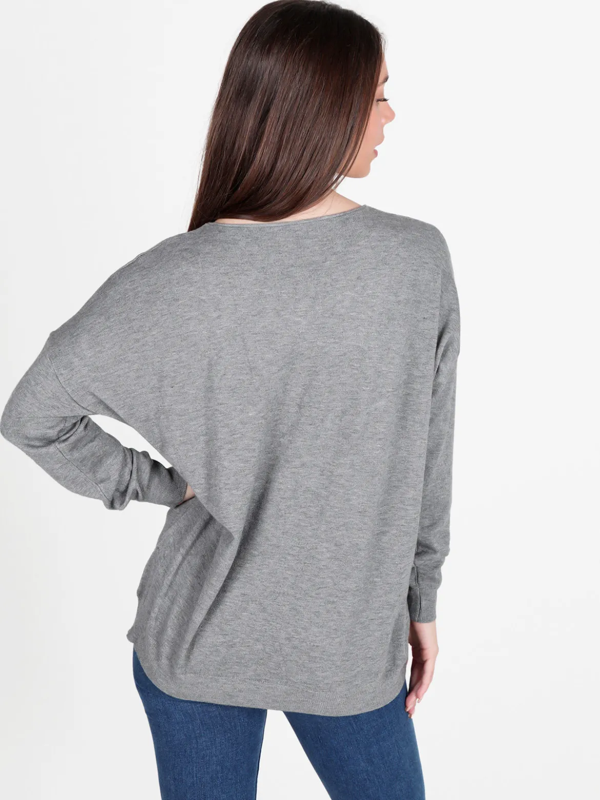 Solada Maglia donna oversize con spalle cadenti