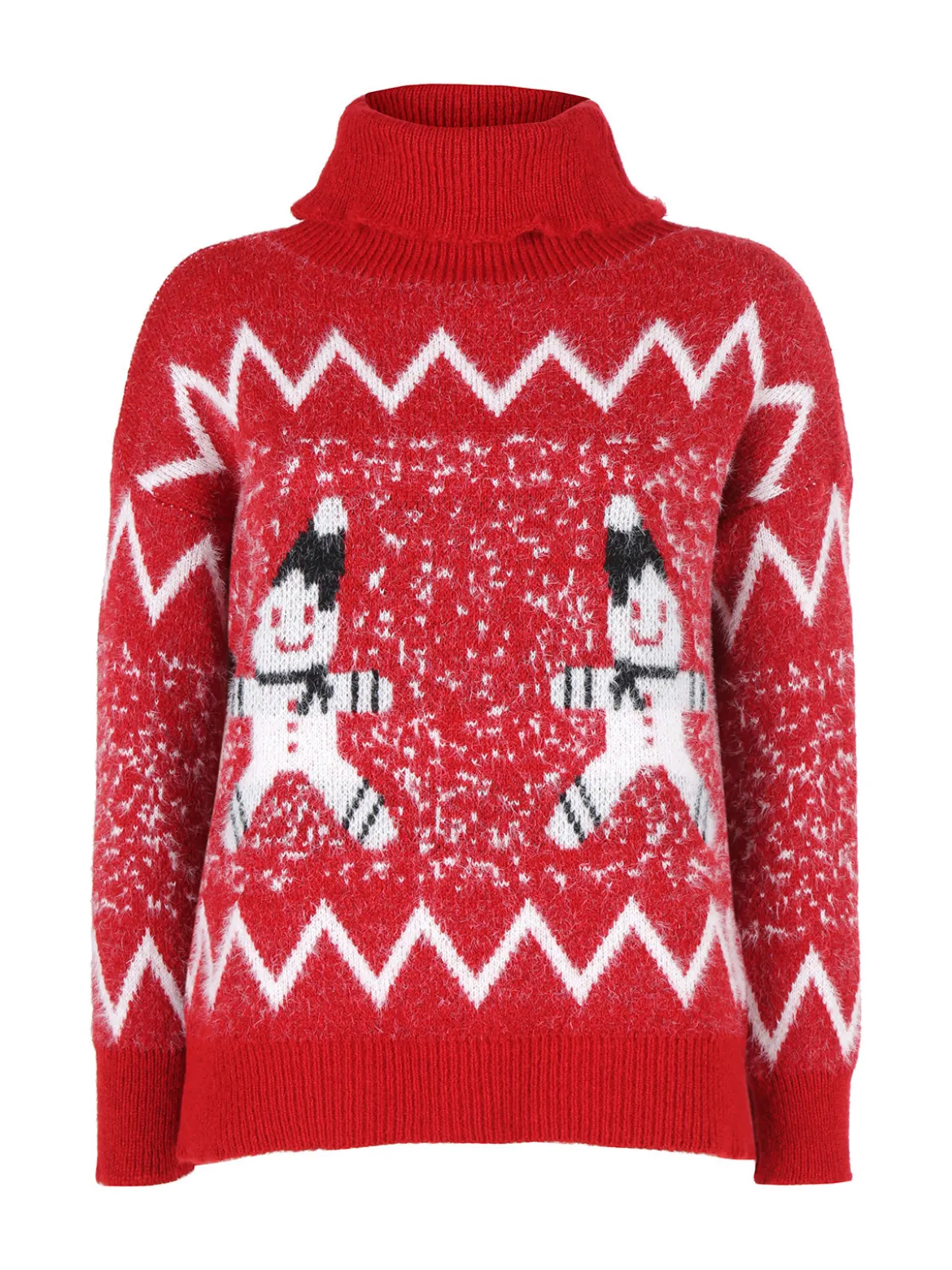 Solada Maglione dolcevita natalizio da donna
