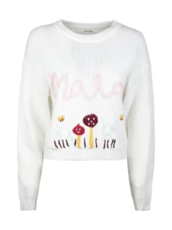 Solada Maglione donna oversize con ricami