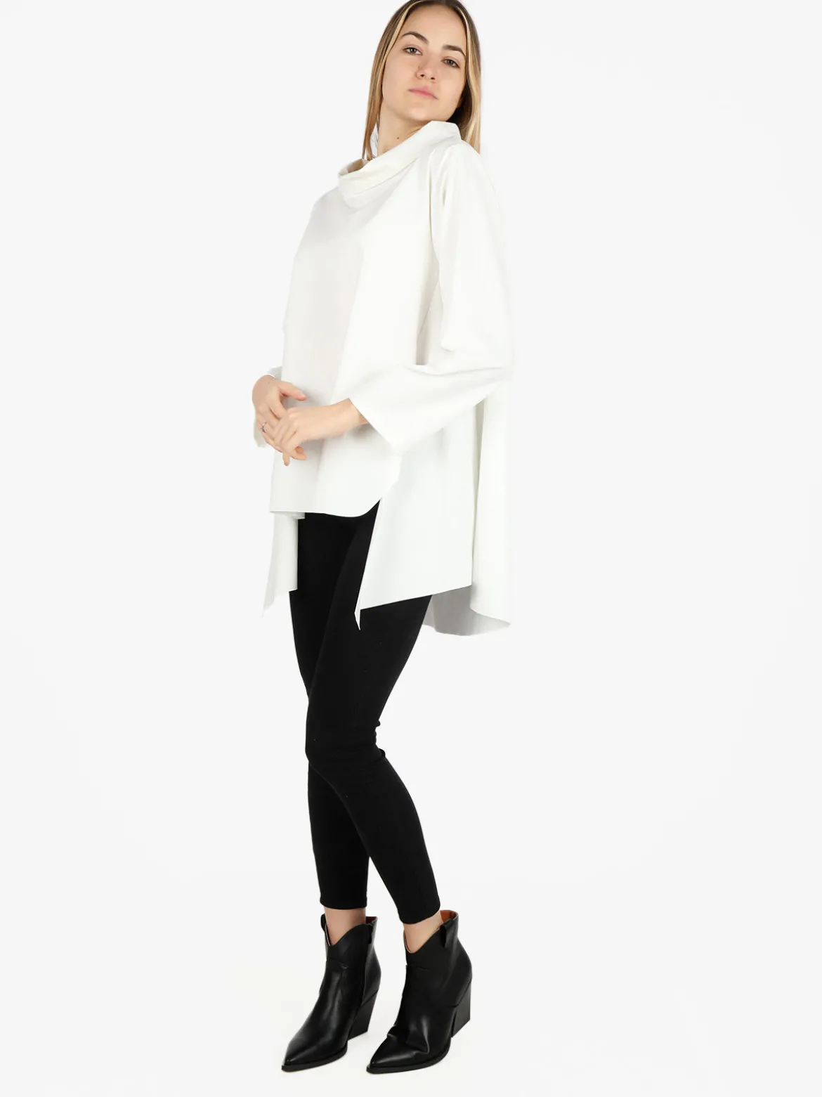Solada Maxi blusa da donna in misto cotone
