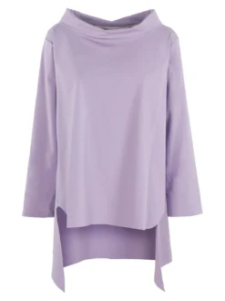 Solada Maxi blusa da donna in misto cotone