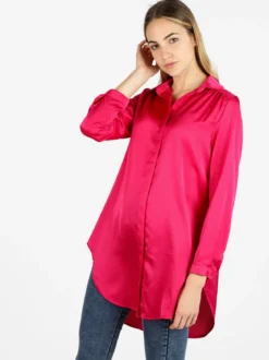 Solada Maxi camicia donna effetto raso