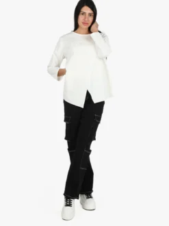 Solada Maxi t-shirt da donna oversize a maniche lunghe
