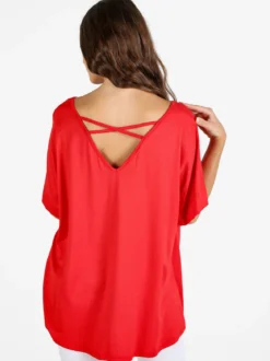 Solada Maxi t-shirt donna con strass