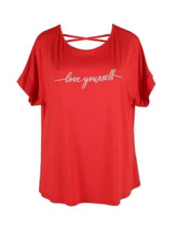 Solada Maxi t-shirt donna con strass