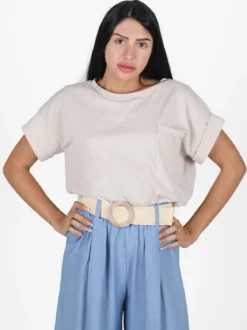 Solada Maxi t-shirt donna con taschino