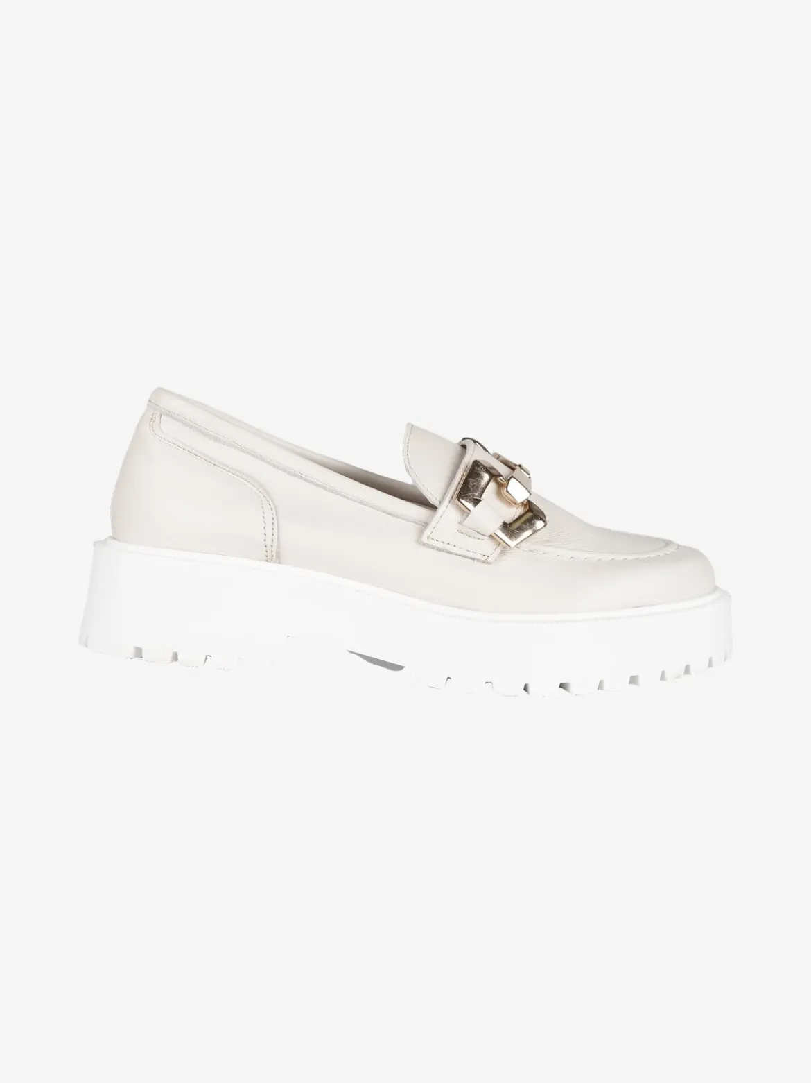 Solada Mocassini in pelle donna con platform