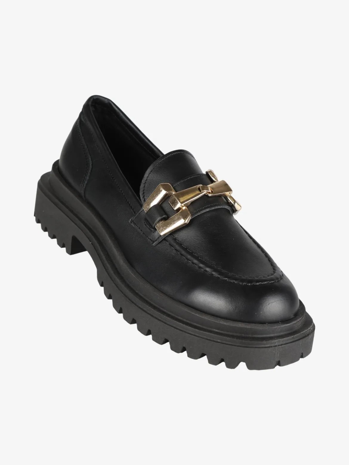 Solada Mocassini in pelle donna con zeppa