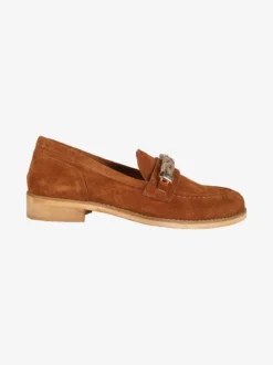 Solada Mocassini in pelle scamosciata donna con strass