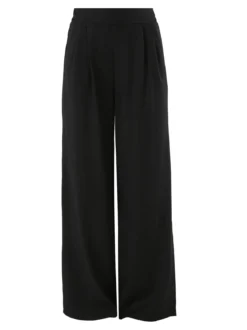 Solada Pantaloni casual da donna a gamba larga - nero