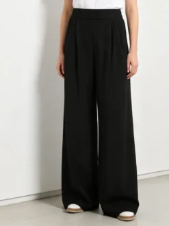 Solada Pantaloni casual da donna a gamba larga - nero